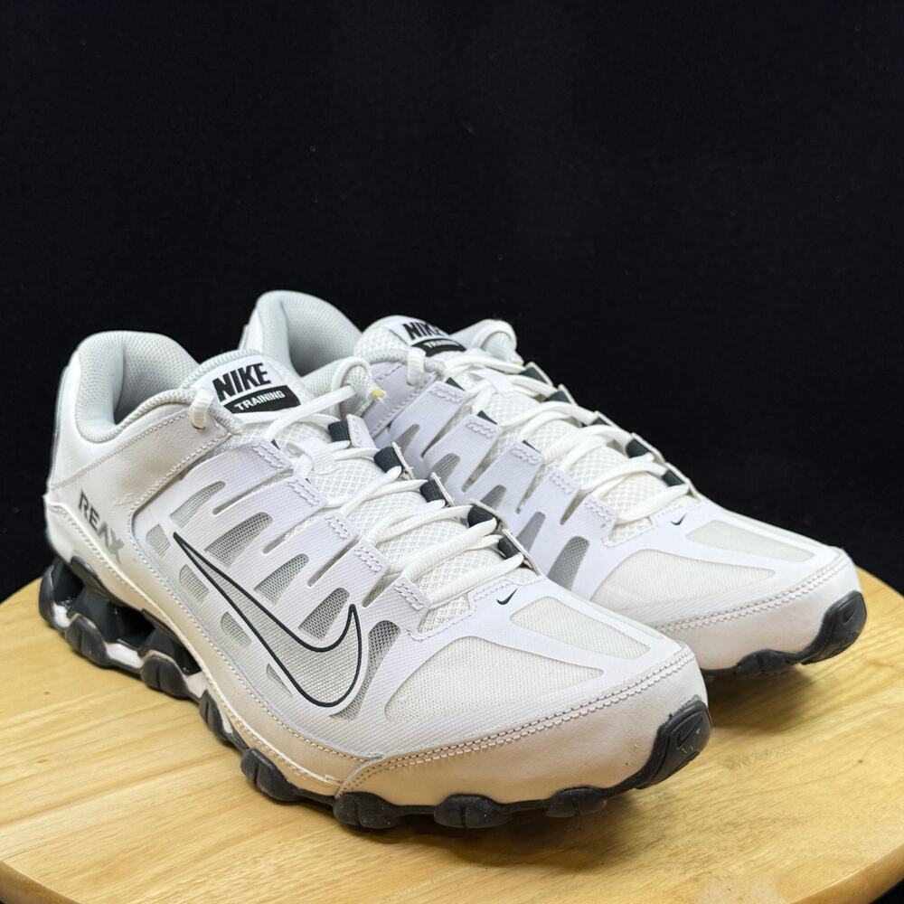 Nike REAX 8 TR Mesh Pure Platinum Size 11.5 Men's Running Shoes 621716-108 White - Picture 4 of 10